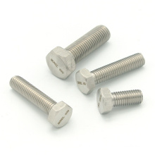 High strength cnc fasteners monel 400 hex head full threaded bolts nuts